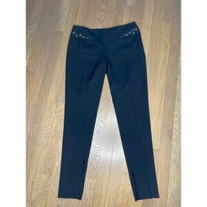 SAINT LAURENT PARIS Women’s Studded Wool/Lamb Pants Size 4 Excellent Cond.